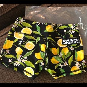 Savage Barbell booty shorts